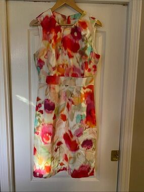 kate spade multicolor watercolor floral dress